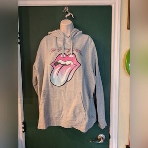 Rolling Stones gray hoodie 2XL